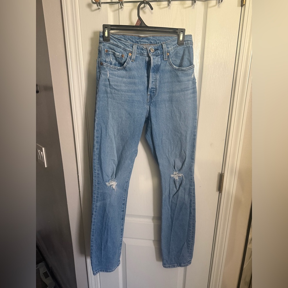 Signature by Levi Strauss Light Blue Straight Leg Jeans